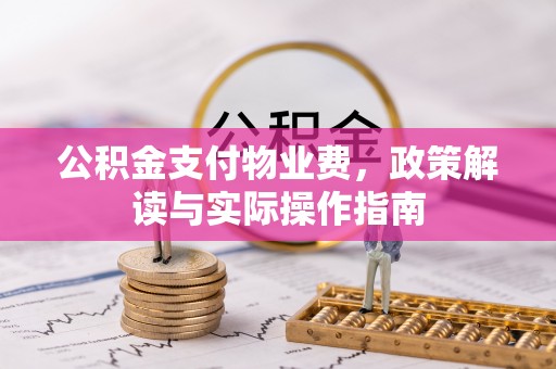 天涯公积金支付物业费，政策解读与实际操作指南
