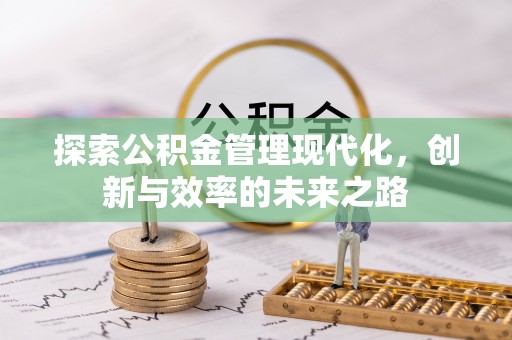 天涯探索公积金管理现代化，创新与效率的未来之路