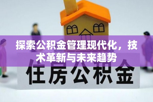 天涯探索公积金管理现代化，技术革新与未来趋势