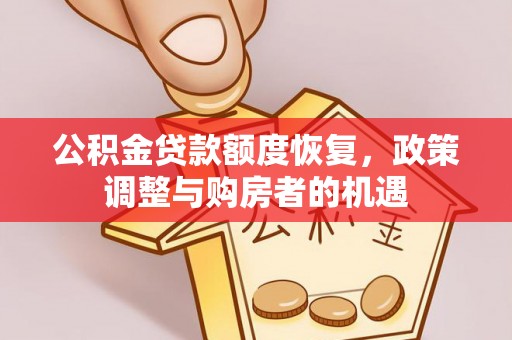 天涯公积金贷款额度恢复，政策调整与购房者的机遇