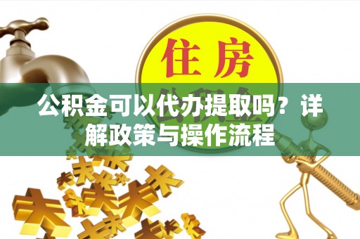 天涯公积金可以代办提取吗？详解政策与操作流程