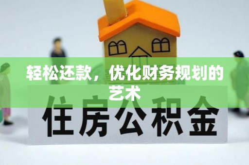 天涯轻松还款，优化财务规划的艺术
