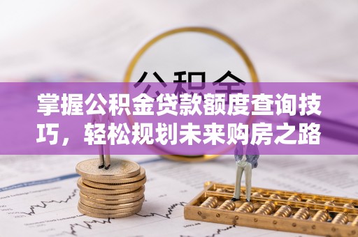 天涯掌握公积金贷款额度查询技巧，轻松规划未来购房之路