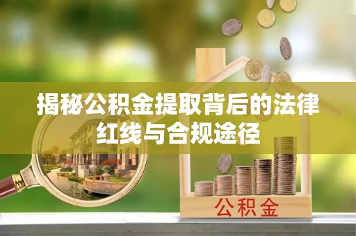 天涯揭秘公积金提取背后的法律红线与合规途径