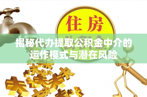 天涯揭秘代办提取公积金中介的运作模式与潜在风险