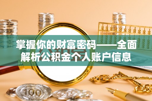天涯掌握你的财富密码——全面解析公积金个人账户信息
