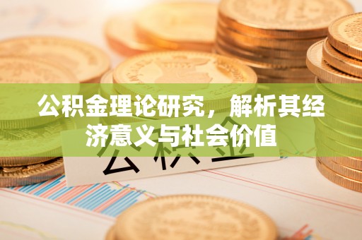天涯公积金理论研究，解析其经济意义与社会价值
