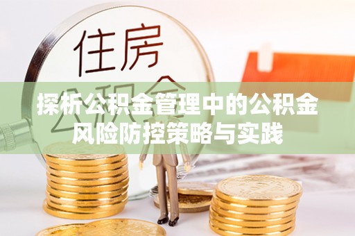 天涯探析公积金管理中的公积金风险防控策略与实践