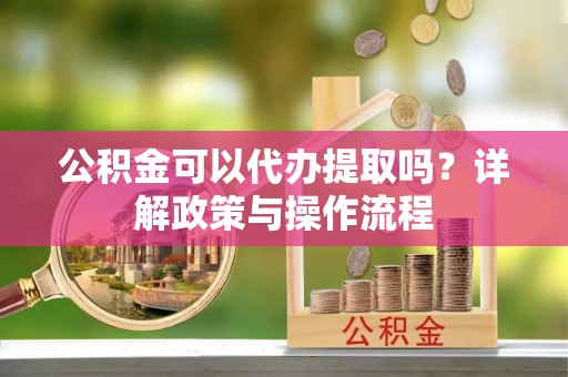 天涯公积金可以代办提取吗？详解政策与操作流程