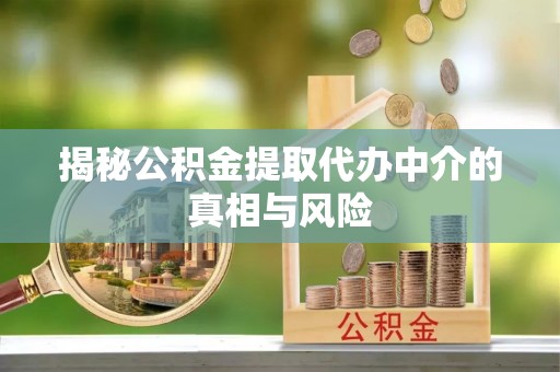 天涯揭秘公积金提取代办中介的真相与风险