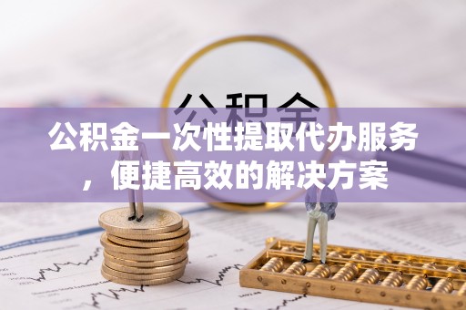 天涯公积金一次性提取代办服务，便捷高效的解决方案