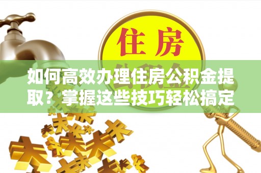 天涯如何高效办理住房公积金提取？掌握这些技巧轻松搞定